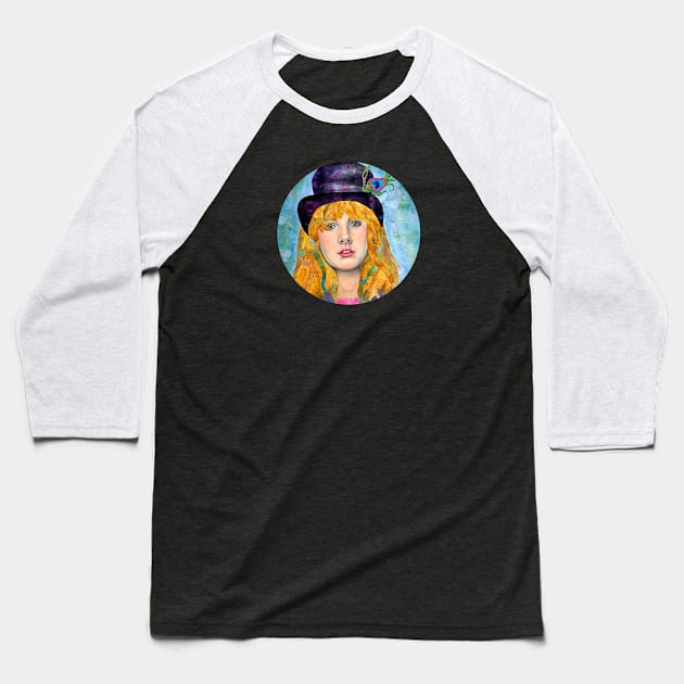 Stevie Nicks, Gypsy that Remains Baseball T-Shirt by karenpaytonart